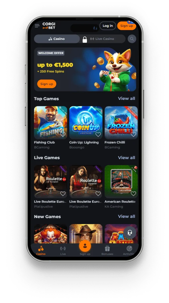 Corgibet app